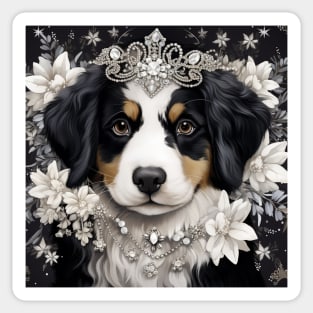 Bernese with flowers Sticker